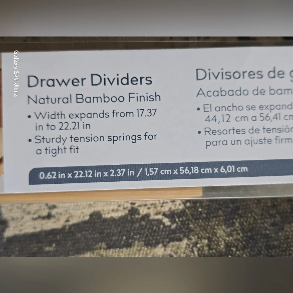 Bamboo Drawer Dividers NEW